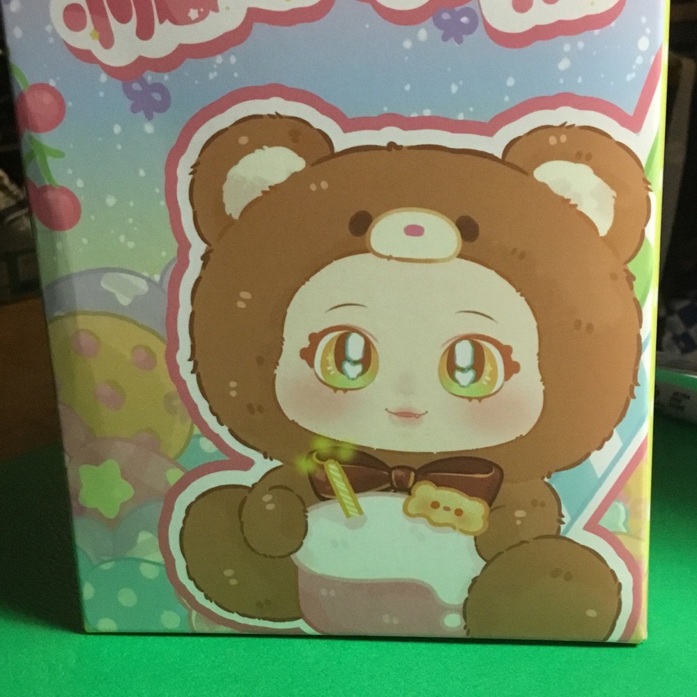 Candy Bear Blind Box & Labubu clear box cover toptoy maymei cookie series